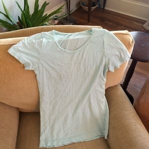 J Crew Pale Blue Painter’s Tee M